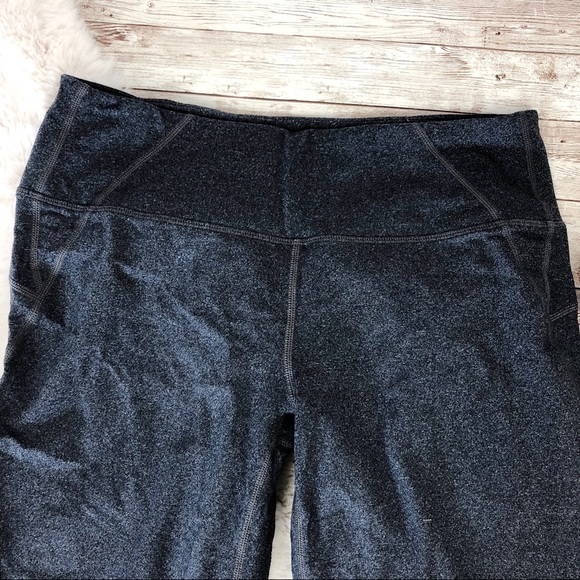 Athleta Grey Power Kick Capri w/ Back Zip Pocket - Picture 4 of 7